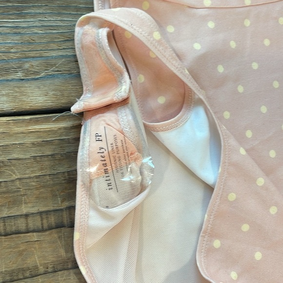 NWT Free People Intimately Free Romance in  Rome Notched wire Polka Dot Bodysuit - Picture 6 of 6